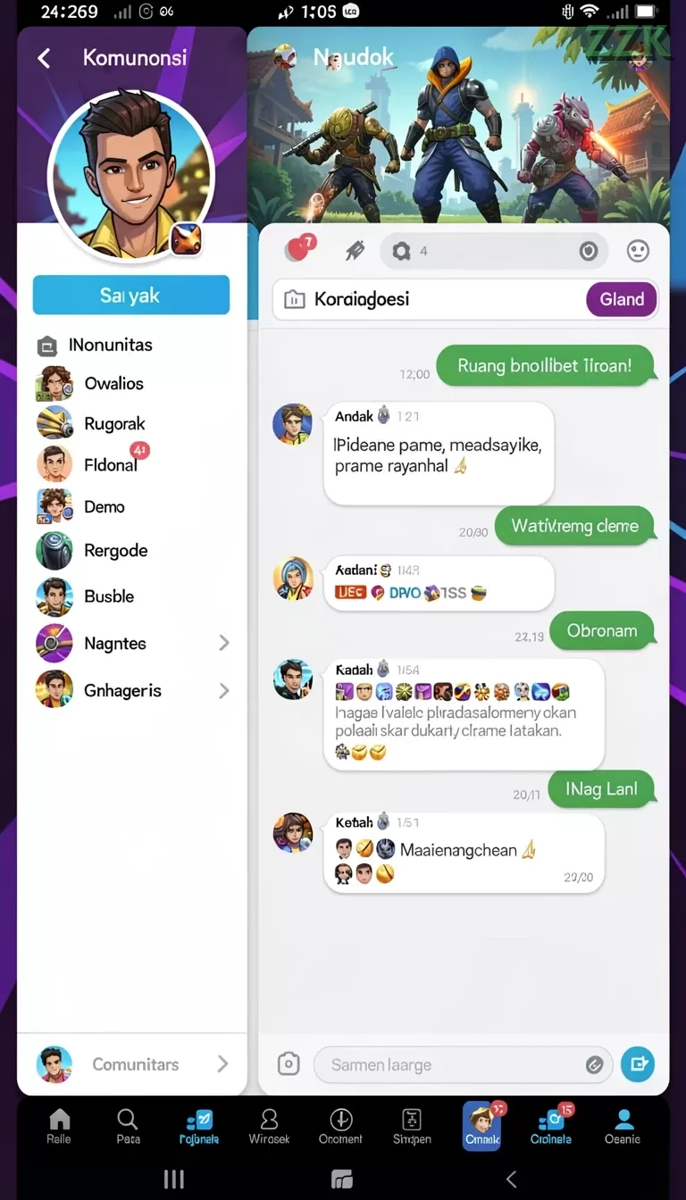 Cuplikan layar NAGAWIN — aktivitas